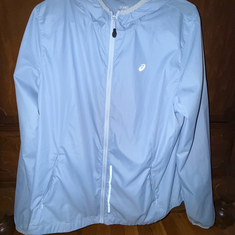 Asics Sky Blue Athletic Jacket
